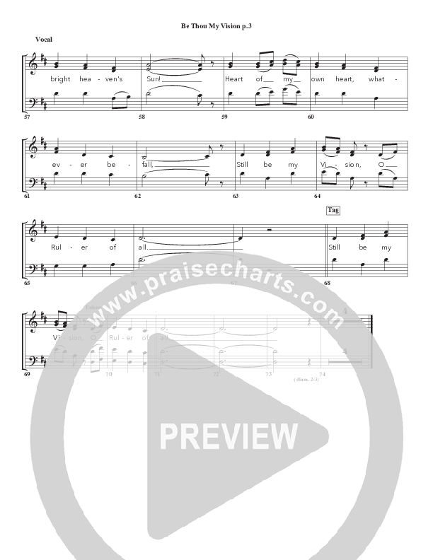 Be Thou My Vision Choir Sheet (SATB) (Chris Emert)