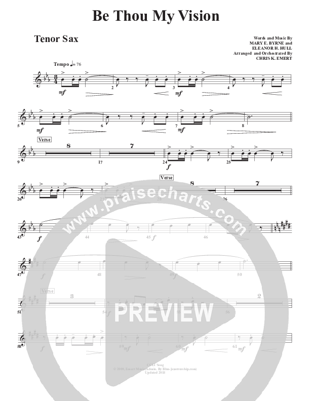 Be Thou My Vision Tenor Sax 2 (Chris Emert)