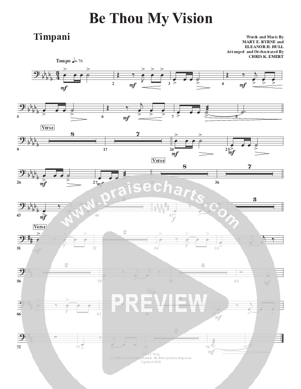 Be Thou My Vision Timpani (Chris Emert)