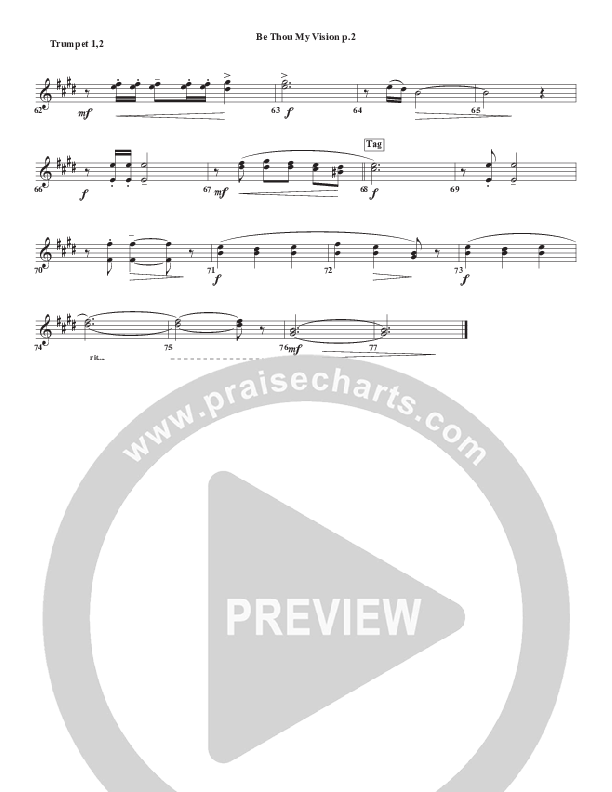 Be Thou My Vision Trumpet 1,2 (Chris Emert)