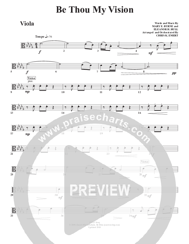 Be Thou My Vision Viola (Chris Emert)