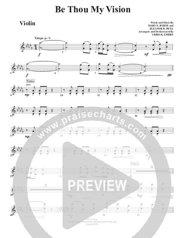 Be Thou My Vision Violins (Chris Emert)