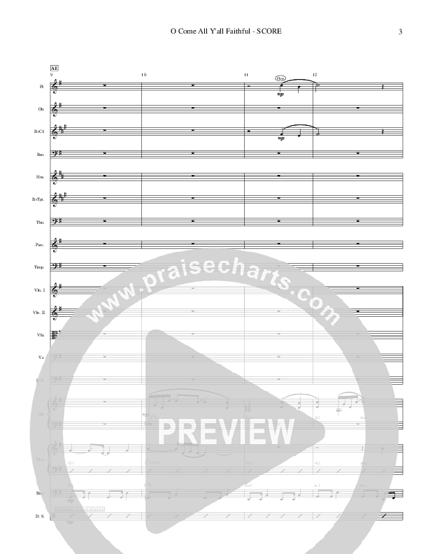 O Come All Y'all Faithful Orchestration (Ric Flauding)