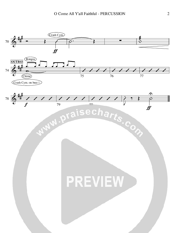 O Come All Y'all Faithful Percussion (Ric Flauding)