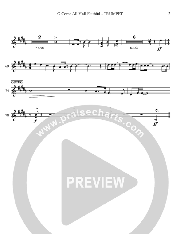 O Come All Y'all Faithful Trumpet (Ric Flauding)