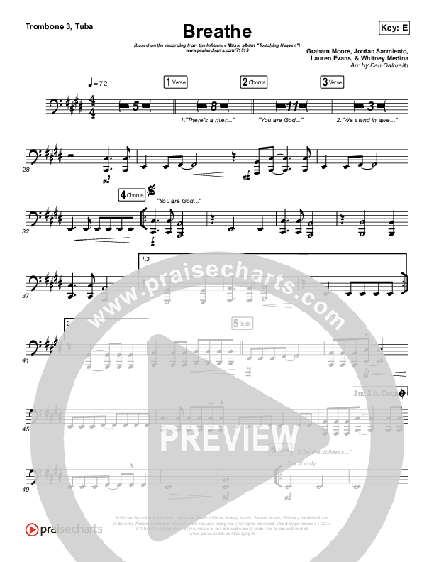 Breathe Trombone 3/Tuba (Influence Music / Matt Gilman)