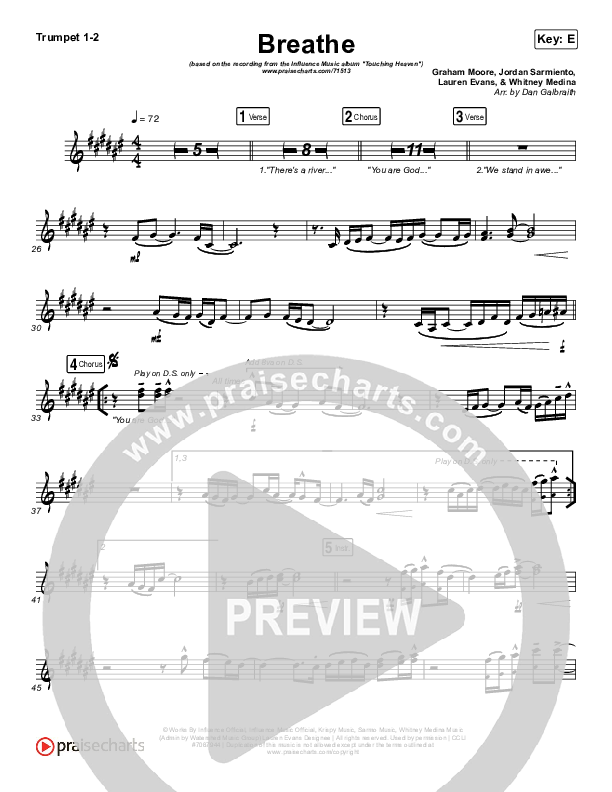 Breathe Trumpet 1,2 (Influence Music / Matt Gilman)