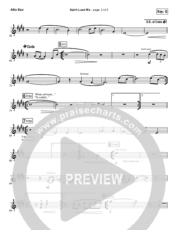 Spirit Lead Me Alto Sax (Influence Music / Michael Ketterer)