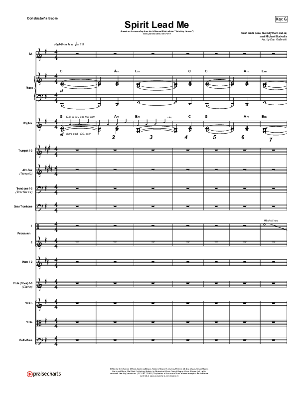 Spirit Lead Me Conductor's Score (Influence Music / Michael Ketterer)