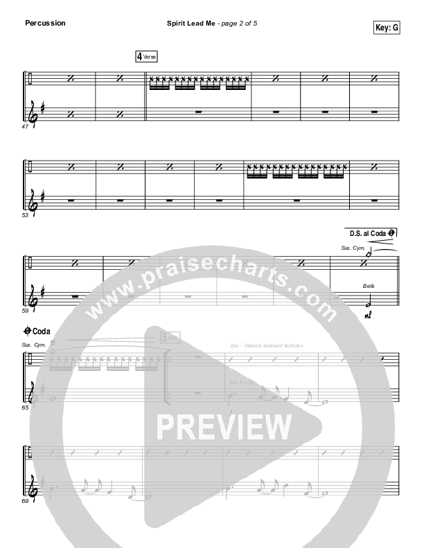 Spirit Lead Me Percussion (Influence Music / Michael Ketterer)