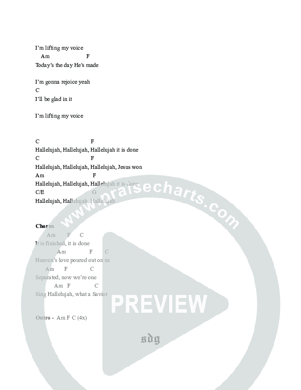 Rejoice Chord Chart (Influence Music / Whitney Medina)