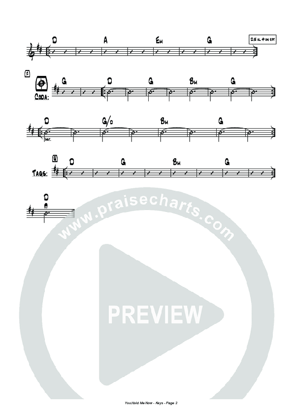 You Hold Me Now Organ (Hillsong Worship)