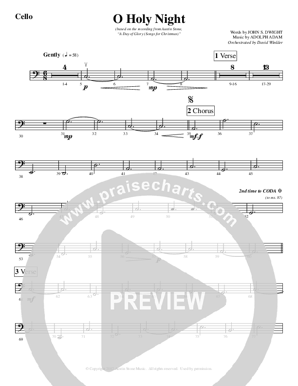 O Holy Night Cello (Austin Stone Worship / Aaron Ivey)