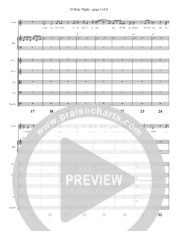 O Holy Night Orchestration (Austin Stone Worship / Aaron Ivey)
