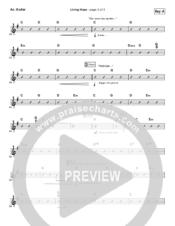 Living Hope Acoustic Guitar (Bethel Music / Bethany Wohrle)