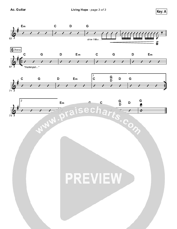 Living Hope Acoustic Guitar (Bethel Music / Bethany Wohrle)