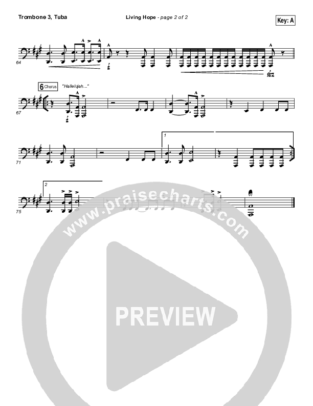 Living Hope Trombone 3/Tuba (Bethel Music / Bethany Wohrle)