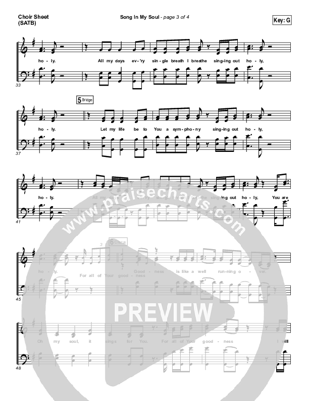 Song In My Soul Choir Vocals (SATB) (Phil Wickham)