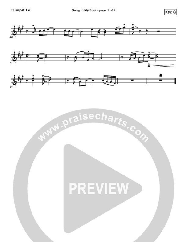 Song In My Soul Trumpet 1,2 (Phil Wickham)
