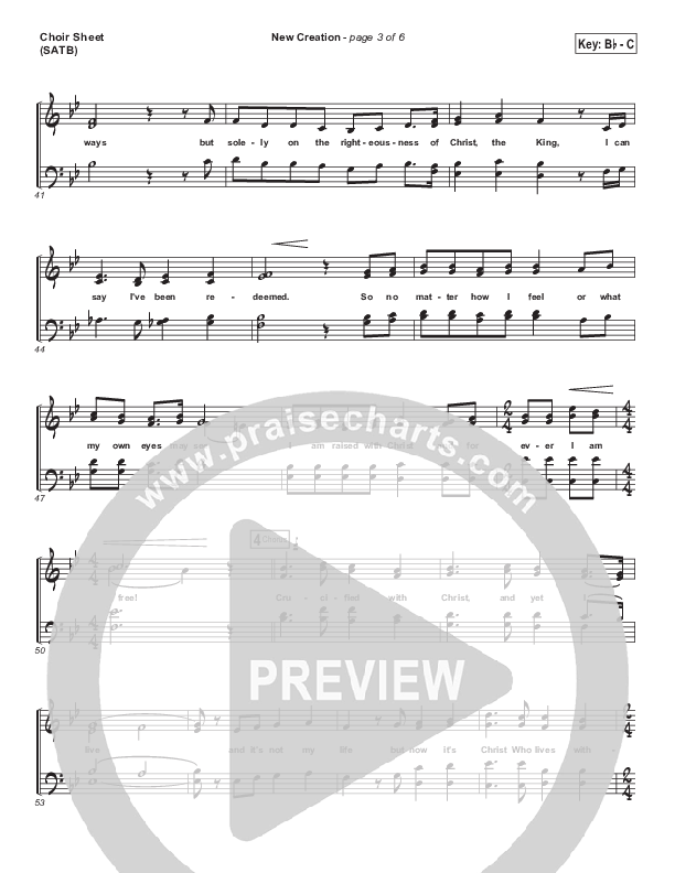 New Creation (Choral Anthem SATB) Choir Sheet (SATB) (Brad Henderson)