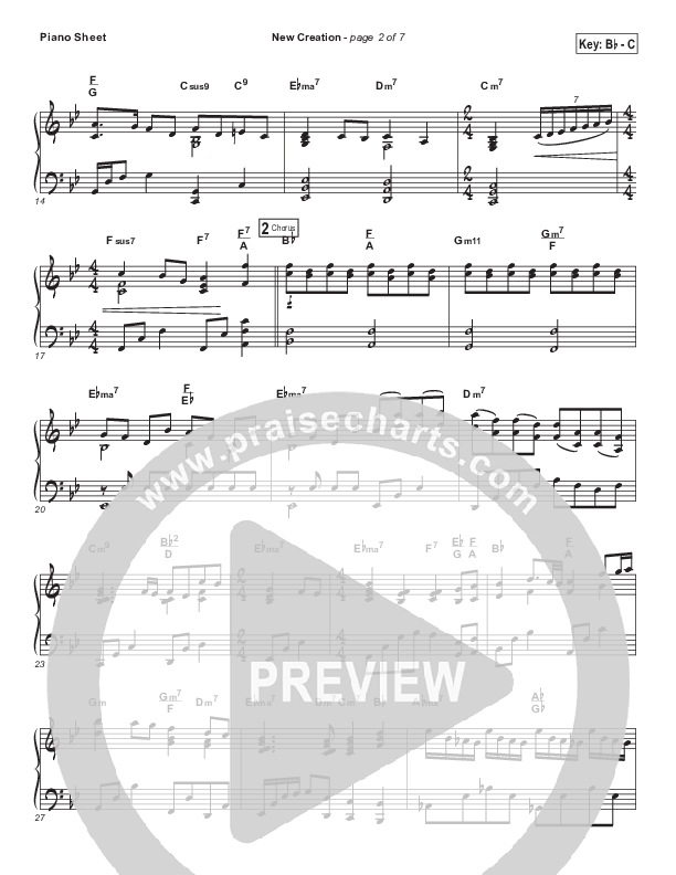 New Creation (Choral Anthem SATB) Piano Sheet (Brad Henderson)
