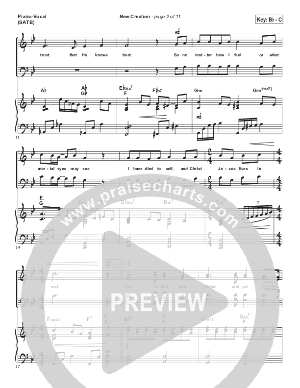New Creation (Choral Anthem SATB) Piano/Vocal Pack (Brad Henderson)