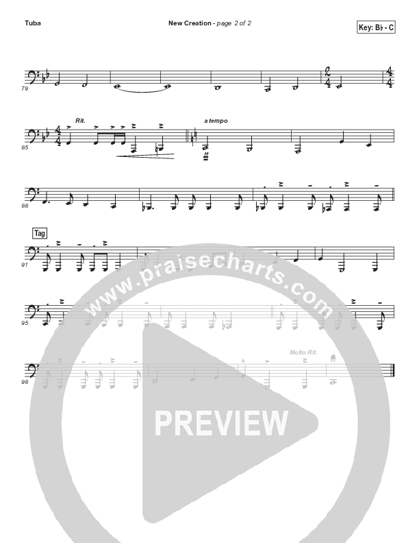 New Creation (Choral Anthem SATB) Tuba (Brad Henderson)