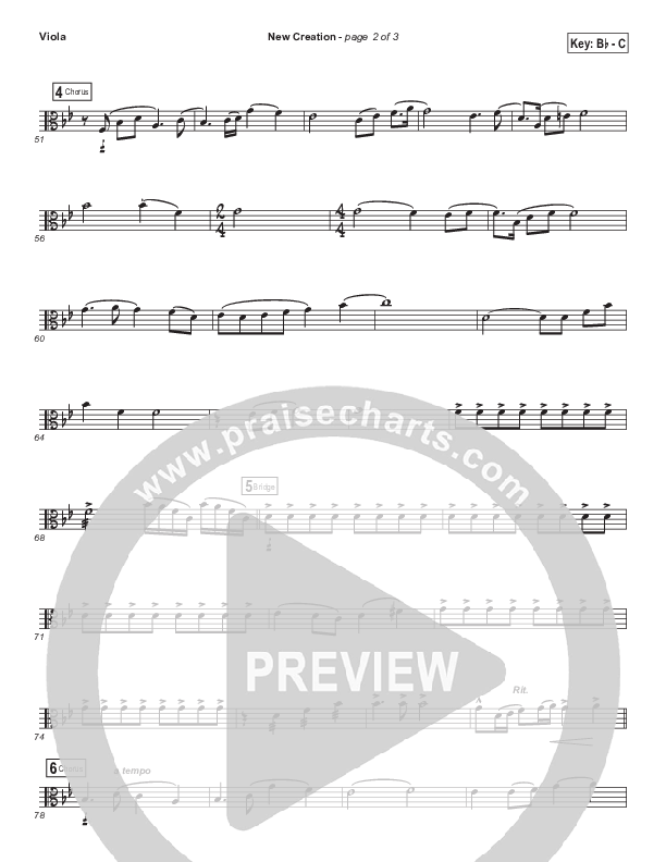 New Creation (Choral Anthem SATB) Viola (Brad Henderson)
