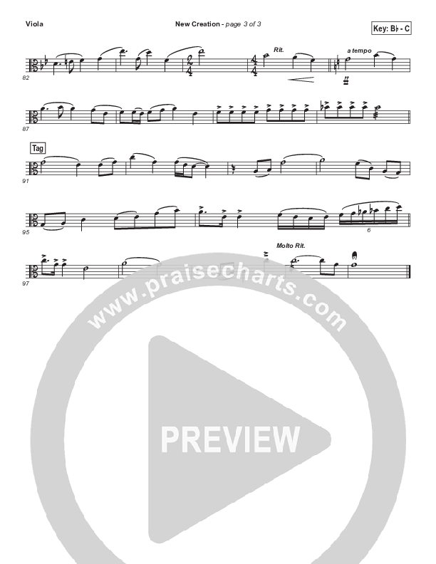 New Creation (Choral Anthem SATB) Viola (Brad Henderson)