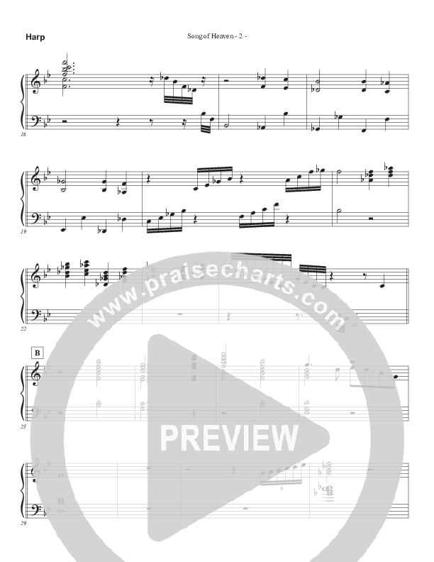 Song Of Heaven (Choral Anthem SATB) Harp (Brad Henderson)