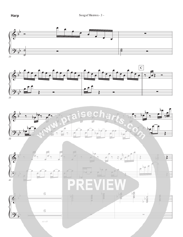 Song Of Heaven (Choral Anthem SATB) Harp (Brad Henderson)