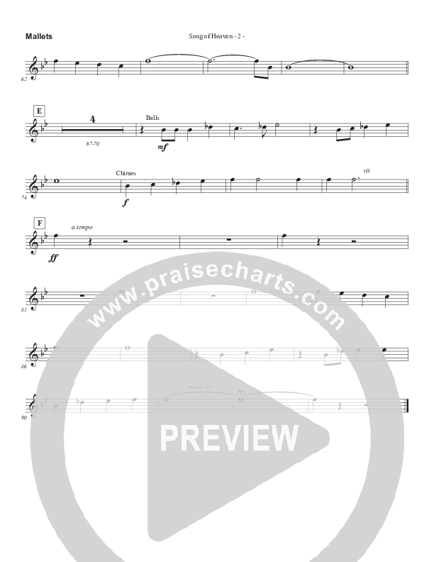 Song Of Heaven (Choral Anthem SATB) Percussion 1/2 (Brad Henderson)