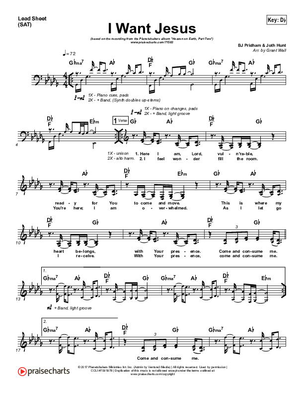 I Want Jesus Lead (SAT) (Planetshakers)