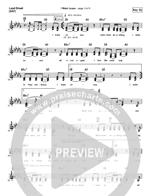 I Want Jesus Lead (SAT) (Planetshakers)