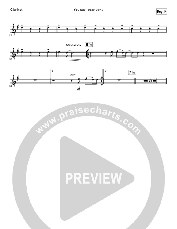 You Say Clarinet (Lauren Daigle)