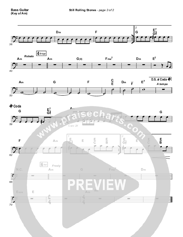 Still Rolling Stones Bass Guitar (Lauren Daigle)