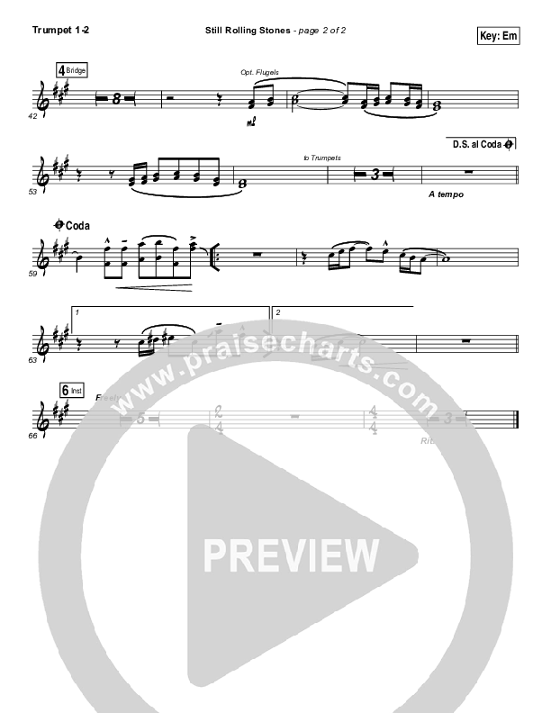 Still Rolling Stones Trumpet 1,2 (Lauren Daigle)