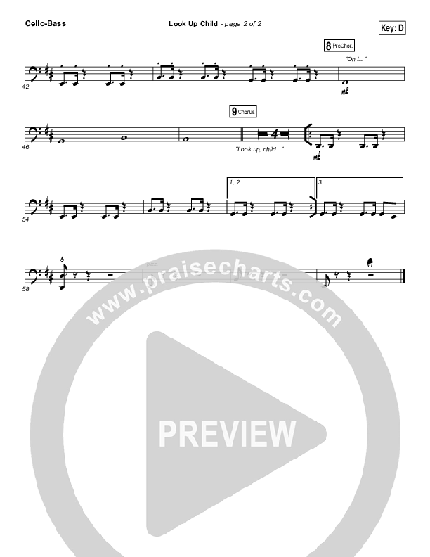 Look Up Child Cello/Bass (Lauren Daigle)