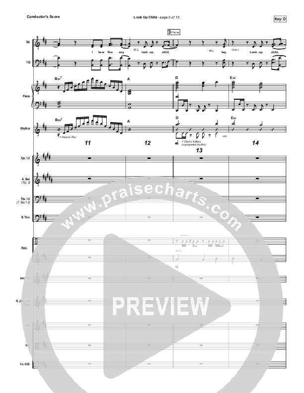 Look Up Child Conductor's Score (Lauren Daigle)