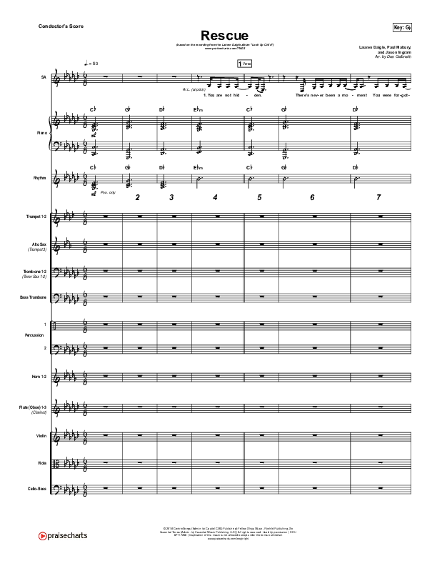 Rescue Conductor's Score (Lauren Daigle)