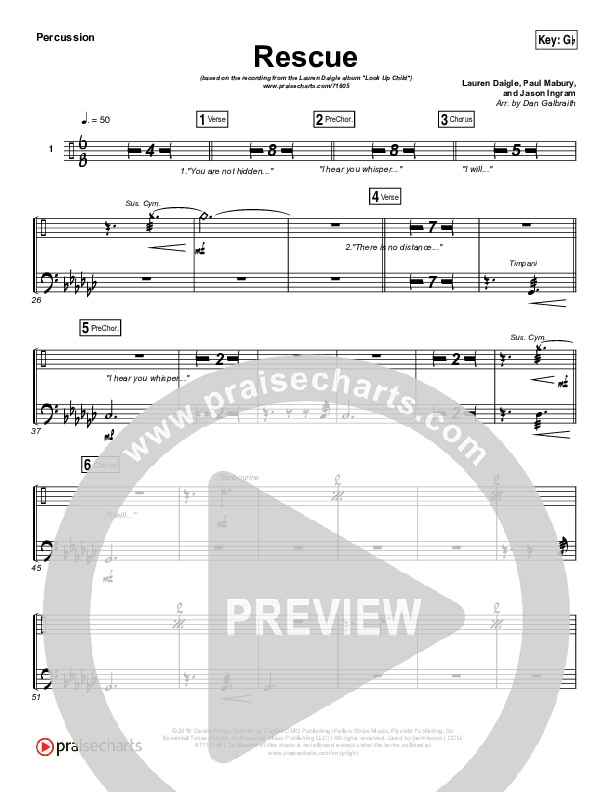 Rescue Percussion (Lauren Daigle)