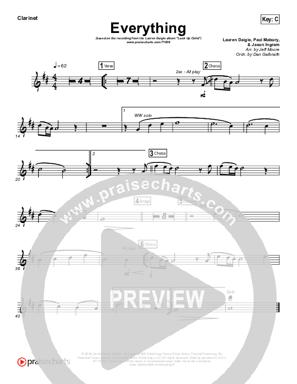 Everything Clarinet (Lauren Daigle)