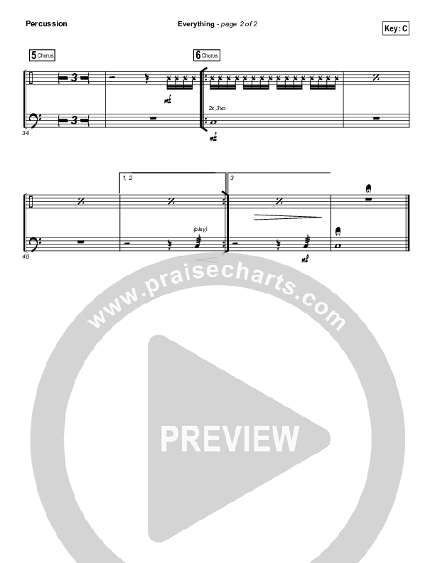 Everything Percussion (Lauren Daigle)