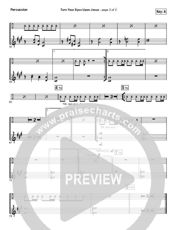 Turn Your Eyes Upon Jesus Percussion (Lauren Daigle)