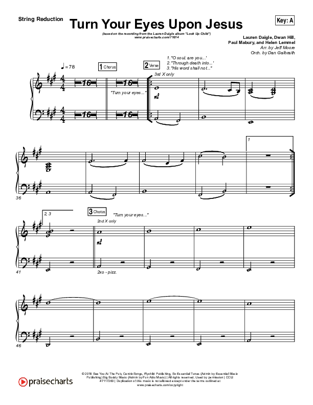 Turn Your Eyes Upon Jesus String Pack (Lauren Daigle)