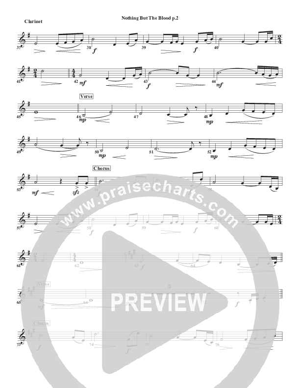 Nothing But The Blood Clarinet (Chris Emert)