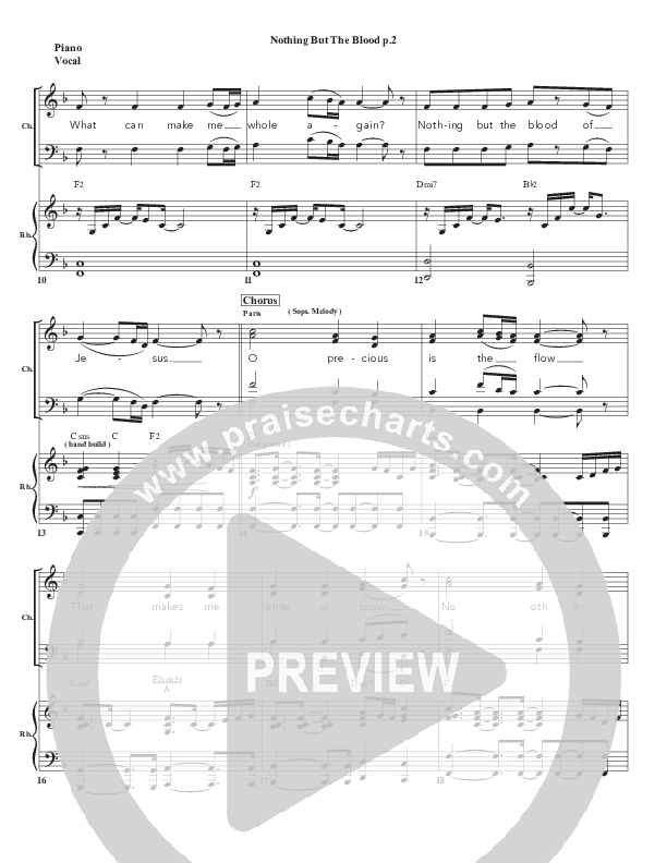 Nothing But The Blood Piano/Vocal (Chris Emert)