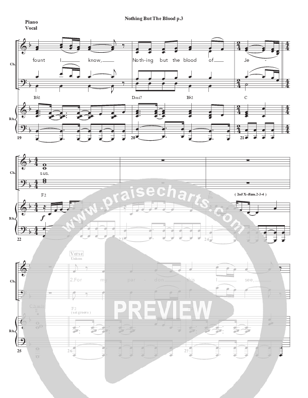 Nothing But The Blood Piano/Vocal (Chris Emert)