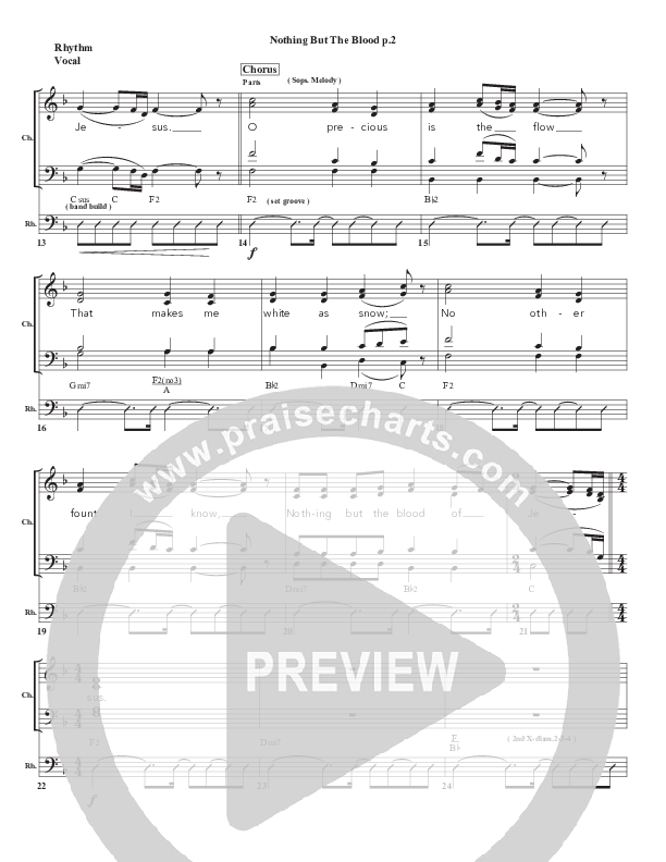 Nothing But The Blood Rhythm/Vocal (Chris Emert)