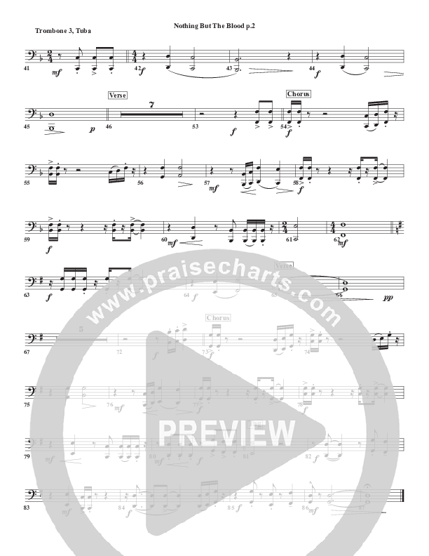 Nothing But The Blood Trombone 3/Tuba (Chris Emert)